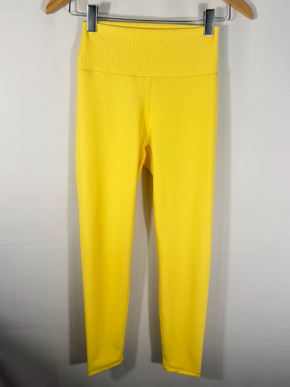 Wilo The Label Butter Yellow 7/8 Leggings Small NWT High Rise Athleisure